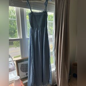 Maxi dress with tie straps